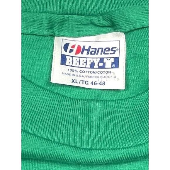 VTG 90s Adult XL (46-48) Green 100% Cotton Guinness Extra Stout T-SHIRT NWOT NEW - Picture 5 of 6